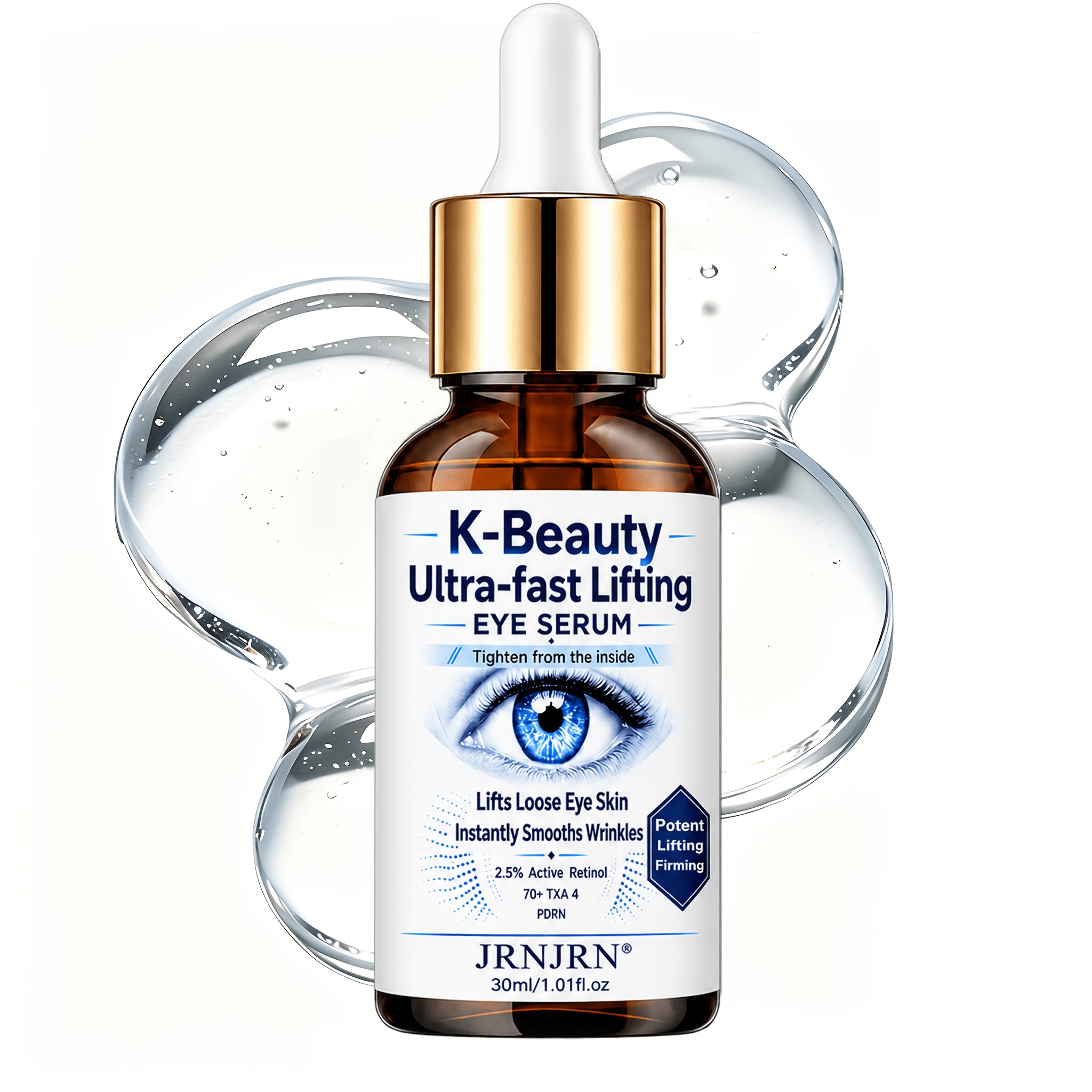 Image of Ultra-fast Lifting Eye Serum, Lifts And Tightens Loose Eye Skin, Instantly Wrinkles, Makes Skin Smoother And , Skincare Formula: 2.5% Retinol, Collagen, Bee Venom, Txa 4, , Hyaluronic Acid