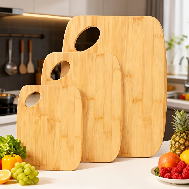 Bamboo Three-piece Cutting Board Set