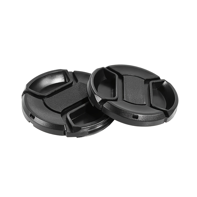 TEMU 2-pack Black Round 52mm Lens , Suitable For / / Dslr Camera Lens Protection Cover