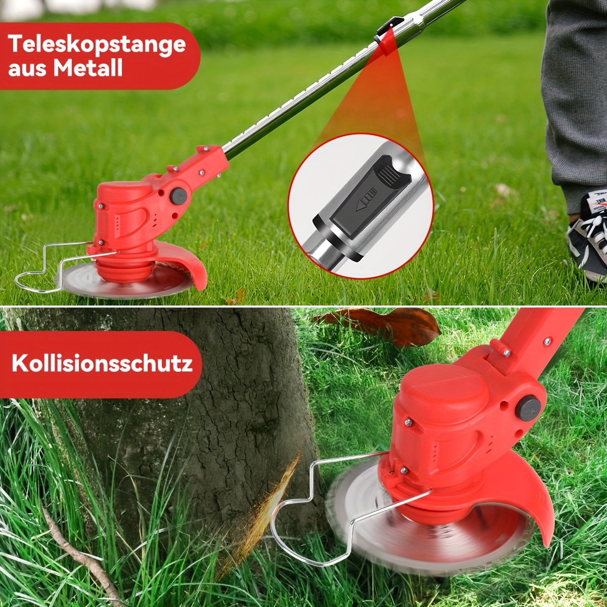 Cordless Grass Trimmer with 2 Batteries - Heavy-Duty Electric Weed Cutter, Lawn Edger & Tree Trimmer - Powerful Motor, Long Reach Shaft, Lightweight Design for Professional & Home Gardening - Compatible with 18V Batteries () - Ideal for Residential/Commercial Use, Weeder Trimmers, Outdoor Maintenance Tool, Ergonomic Handle, Durable Construction, Landscaping Professionals, Garden Edging, Compact Trimmer, Sturdy Build, Landscaping