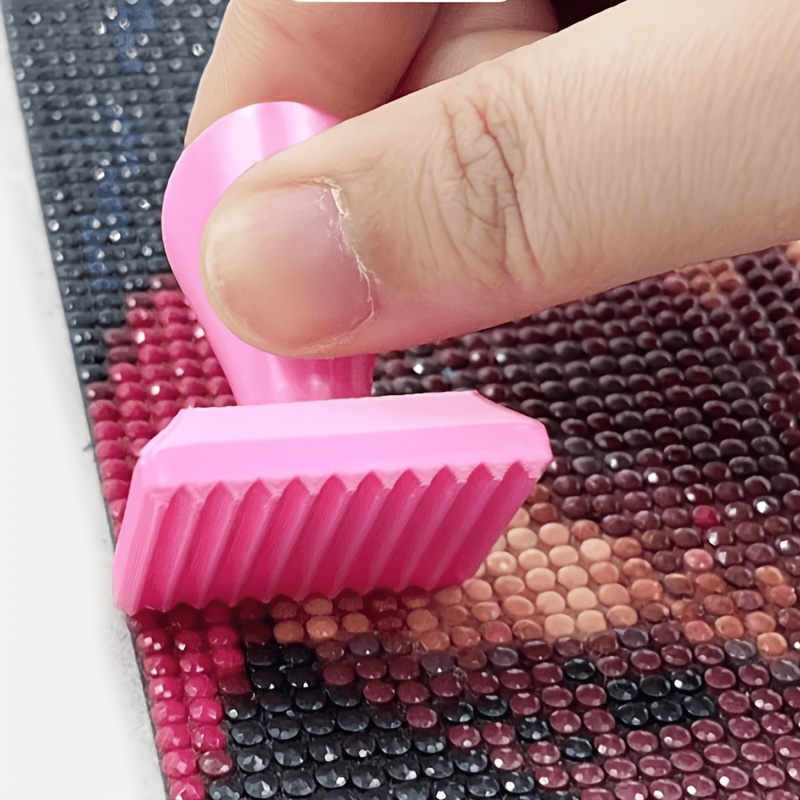 TEMU 3d Printed Diamond Painting Stamp Drill Press, Random Color, Roller-type Effort-saving Drill Pen, Detachable Drill Press Tool, Diy Diamond