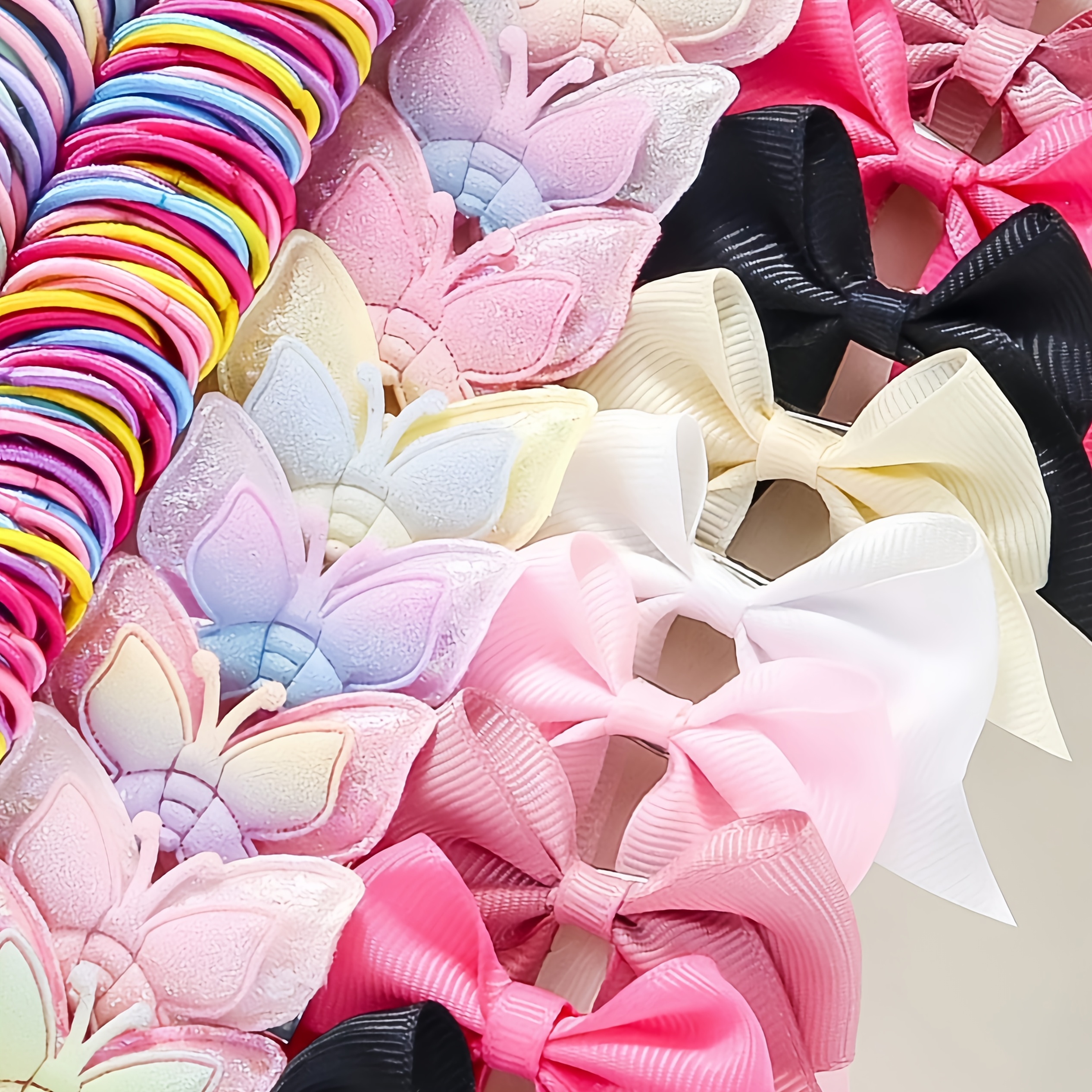 colorful girl hair accessories set Temu Oman - Main Image