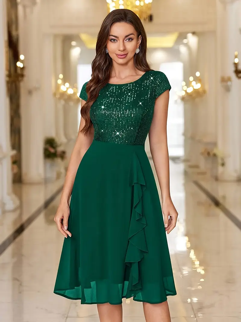 emerald green tassel dress Goddiva Tassel & Sequin Midaxi With Front Split