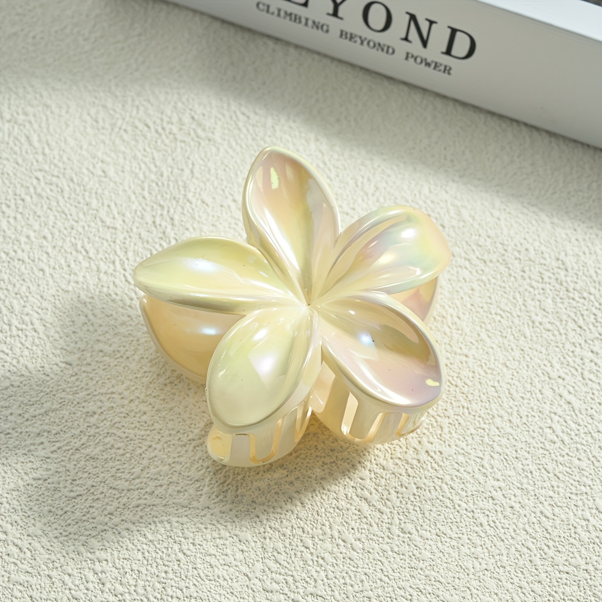 5 electroplated ab color plumeria hair clips - Temu Oman