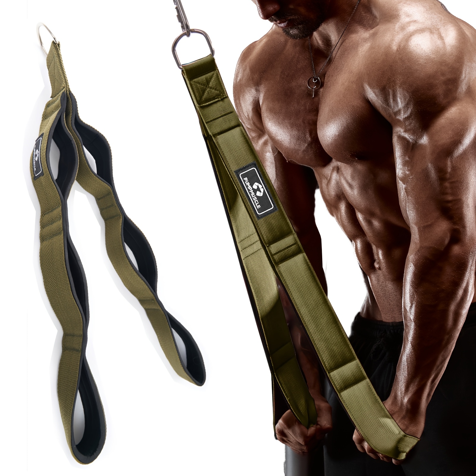Cuerda de Tricep Gym Rope Cable Pulldown Exercise Back Fitness Strength Training