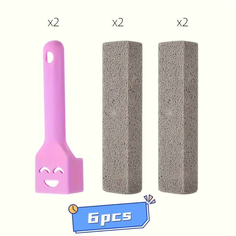 TEMU Ensemble de 6 bâtons de nettoyage en flottante avec poignée, idéaux pour éliminer la rouille dans les toilettes, les de bains, les cuisines, les