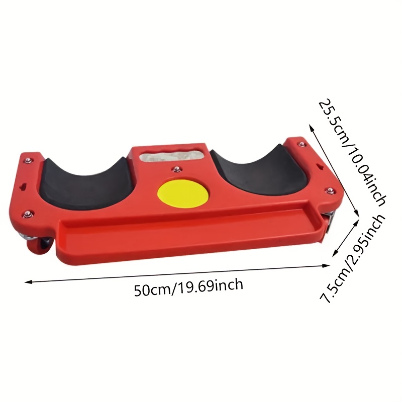 1pc rolling knee pad platform with wheels abs material multi function with built in tool tray comfortable cushioned kneeling pad for machine workers carpenters flooring and car repairs details 7