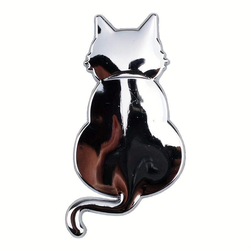 TEMU Suitable For The Rear Of Cars, Cute Cartoon-style Car Logo Stickers Are Universal And Made Of High-quality Metal, Decorating Your Vehicle With A