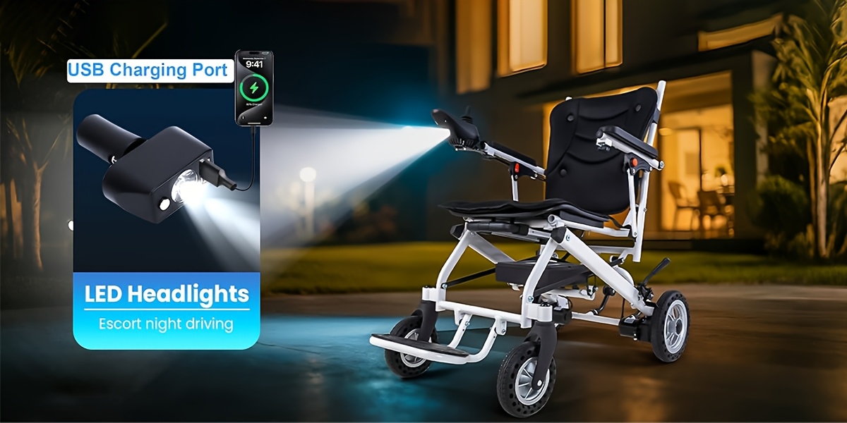 25 miles adult electric wheelchair light foldable weighing only 37   folding electric wheelchair with rear control 2 10ah removable lithium battery with water cup holder backpack dust bag suitable for people with disabilities Product details 10