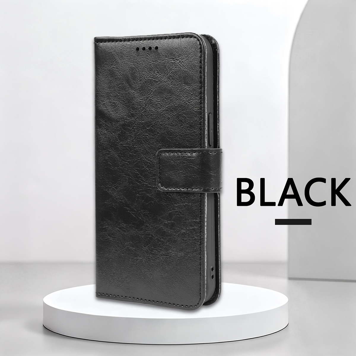 TEMU Phone Case: Flip Wallet Case For Iphone 7/8/x/xs/xs Max/xr, 360 Protective Card Holder Cover With 3 Card Slots, Magnetic Closure, Built-in