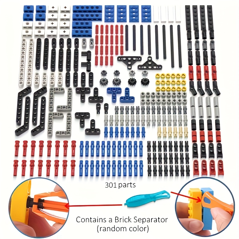 301pcs Technology Series Building Block Set, ABS Engineering Supplement Pack