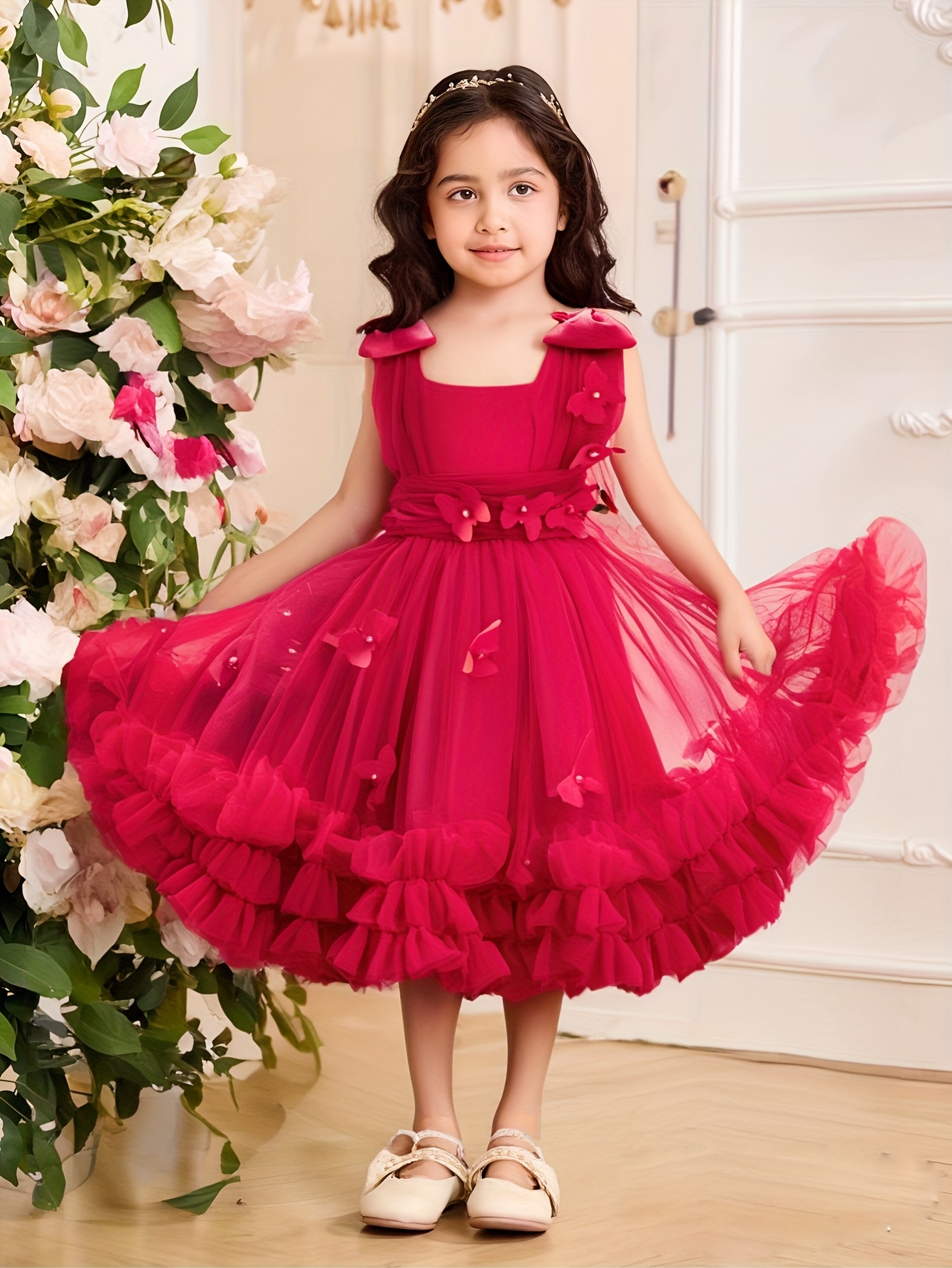girls dress pin beaded princess dress - Temu United Arab Emirates
