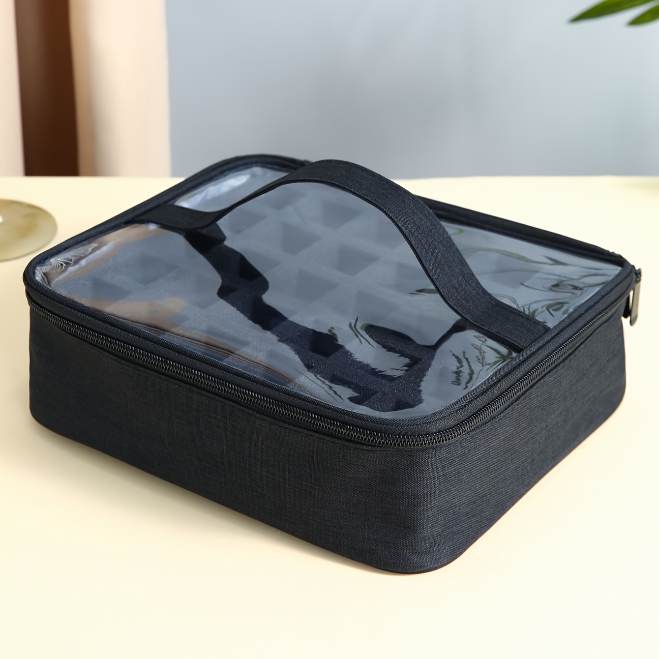 E-shop 30-Flaschen Nagellack-Aufbewahrungstasche, Gel-Nagellack-Organizer mit Griff und Aufbewahrungsbox, Organizer für Nagelset-Zubehör, tragbare