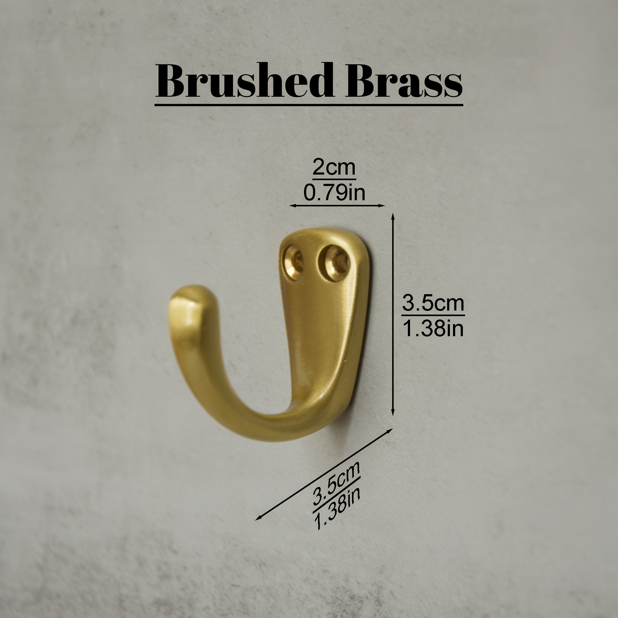 Brass Coat Hooks B&q 3pcs Solid Brass Wall Hooks Vintage