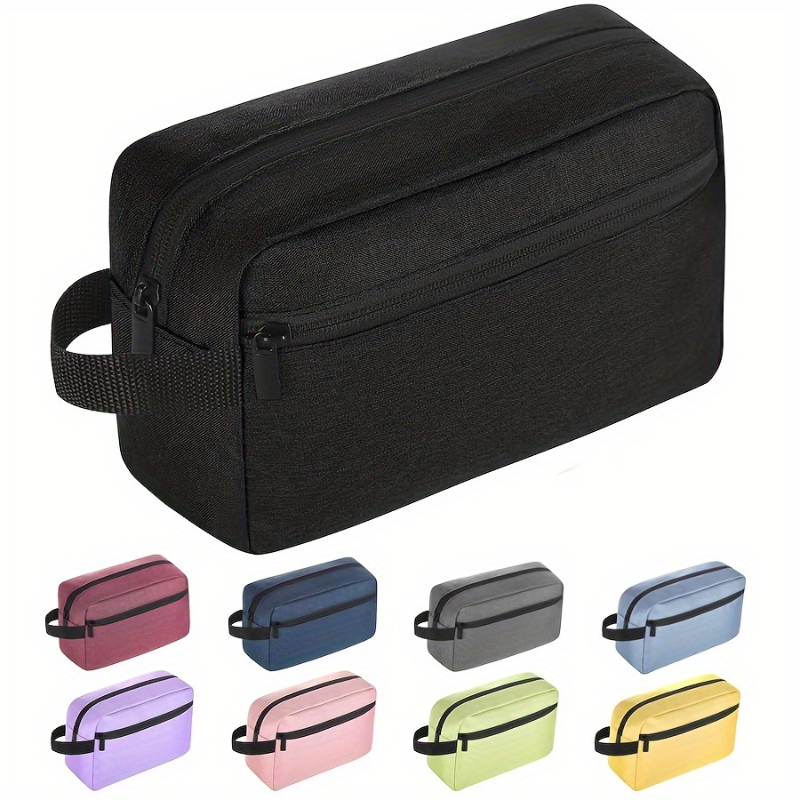 

Waterproof Polyester Toiletry Bag For Men And Women - Travel Shaving Kit Organizer, Portable Unscented Cosmetic Storage Pouch With Water Resistance And Durable Zipper