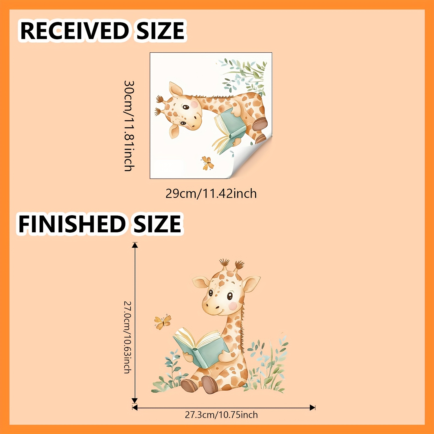 Image of 1pc Reading Deer Creative Animal Wall Sticker, For Home Bedroom, Living Room, Wall Decoration Stickers, Vinyl Material