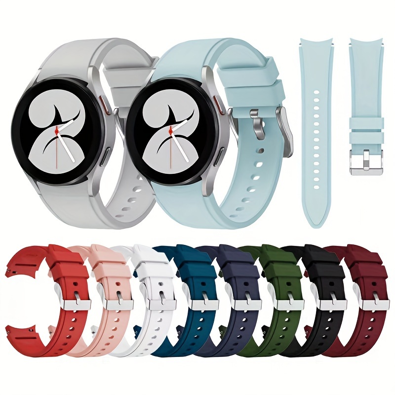 

6pcs For Samsung Galaxy Watch 7/6/5/4 40/43mm 44/47mm Classic No Gap Silicone Watch Band