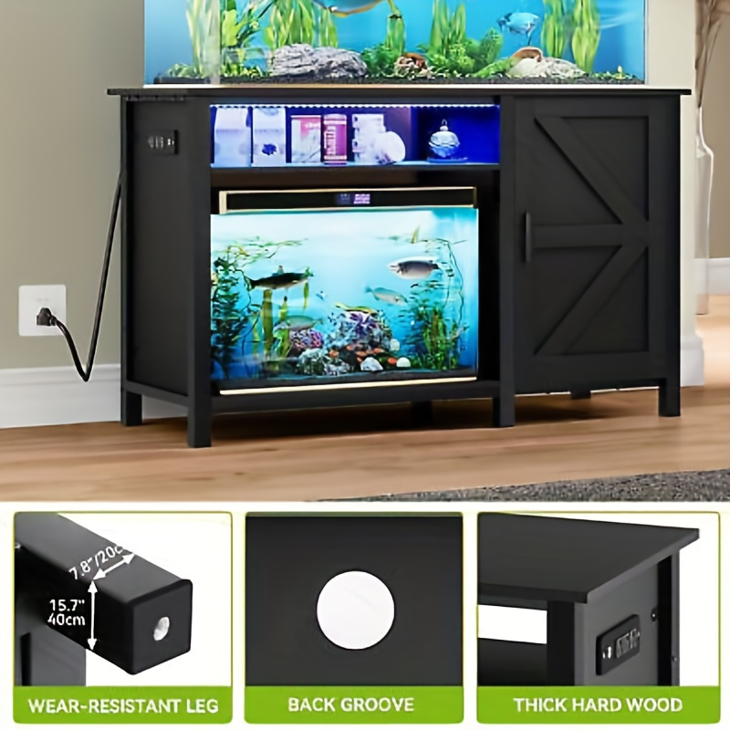 Outdorbliss Heavy Duty Aquarium Stand For 55 75 Gallon Fish Tanks With