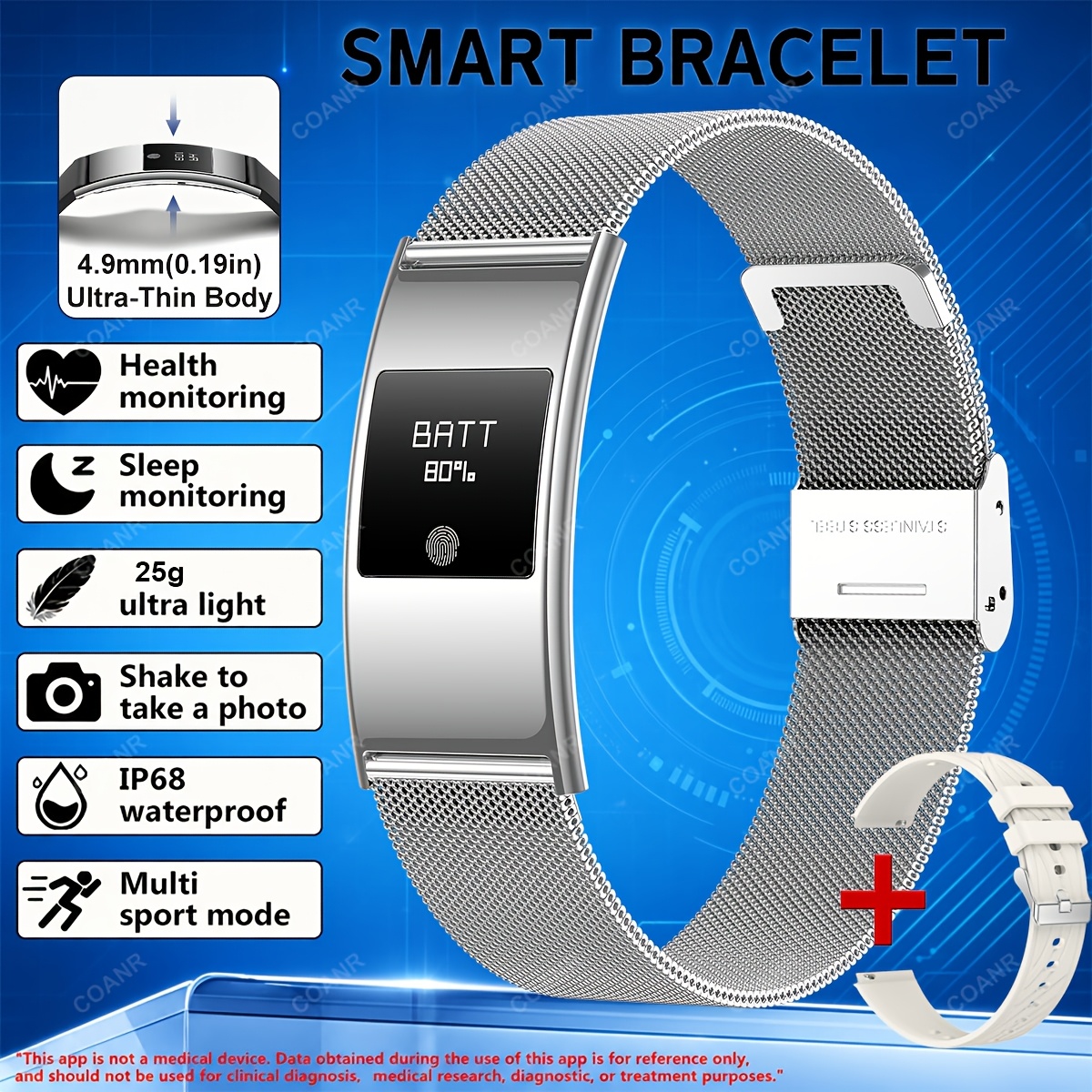 Compatible Sports Smartwatch for iPhone and Android