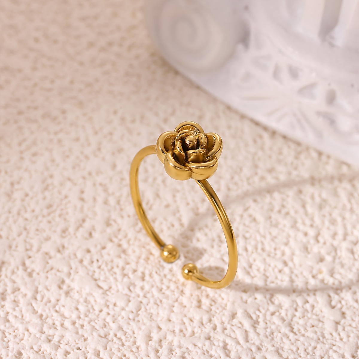 Mini Ring, Delicate 304 304 Stainless Steel Proposal Wedding Jewelry Ring, Elegant Cute Jewelry, For Teenager, For Teenager