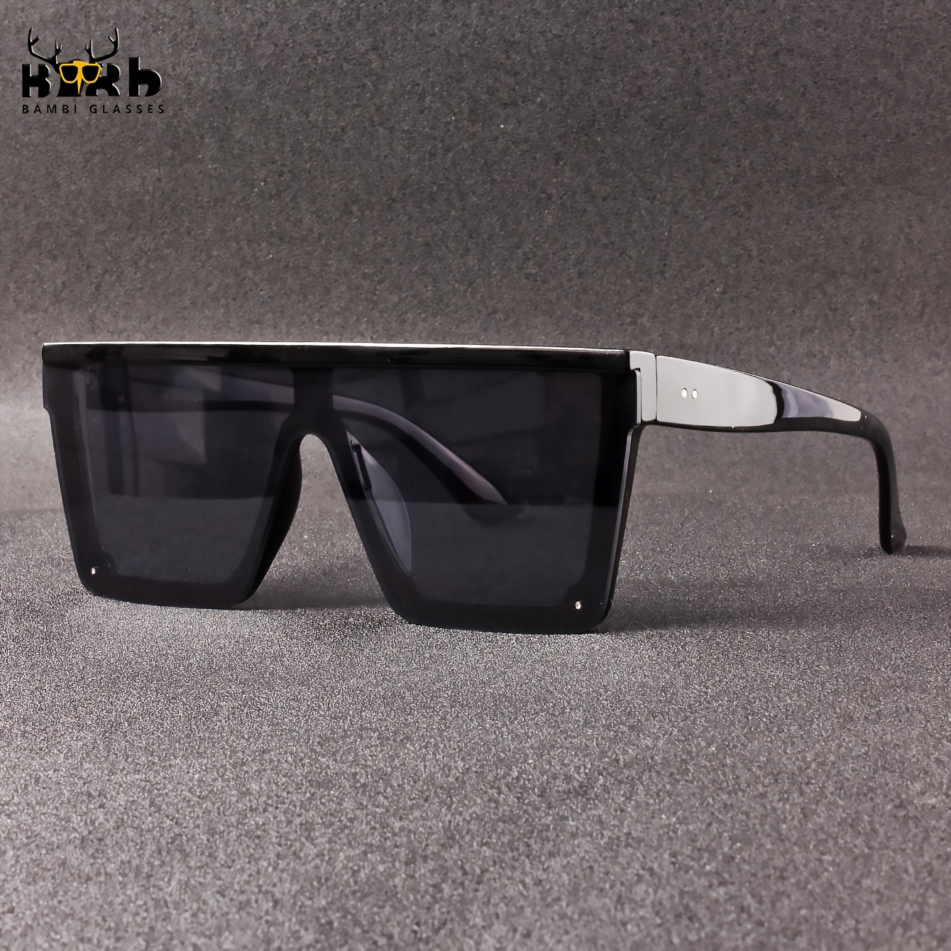 

1pc Men's New Integrated Y2k Polarized Glasses, Unisex Square Outdoor Riding Glasses, Ideal Choice For Gifts
