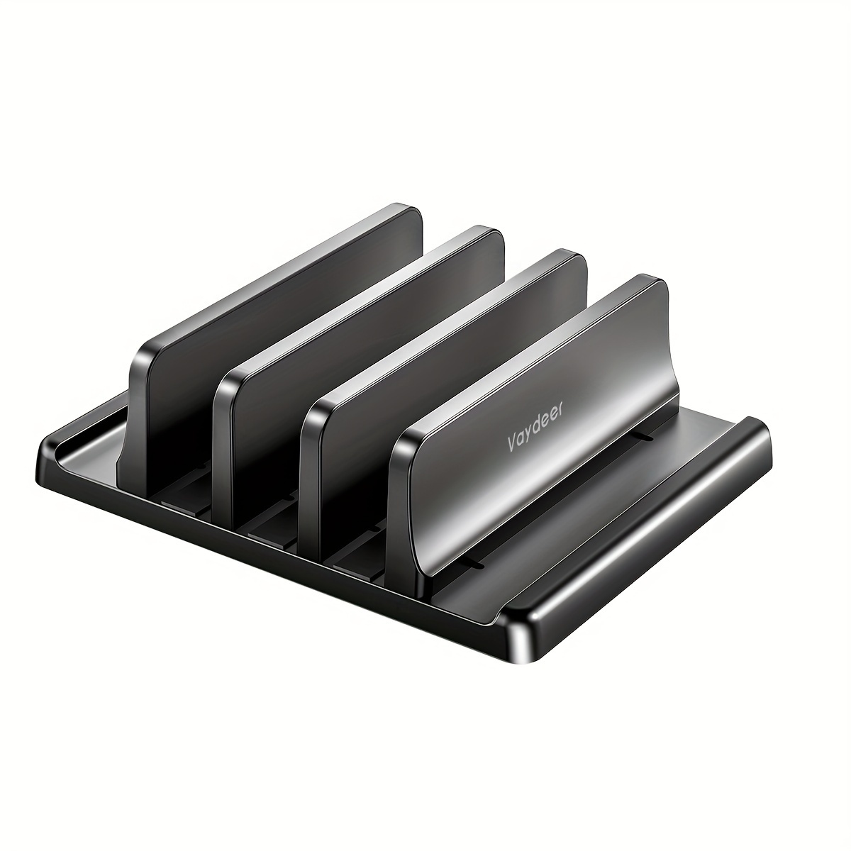 

3-slot Vertical Laptop Stand Made Of Premium Abs Plastics 5 In 1 -saving Adjustable Desk Organizer For All /chromebook/surface