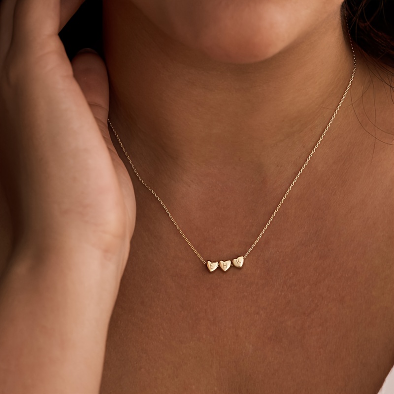 Custom Initial Heart Necklace — Meaningful Gift for Women
