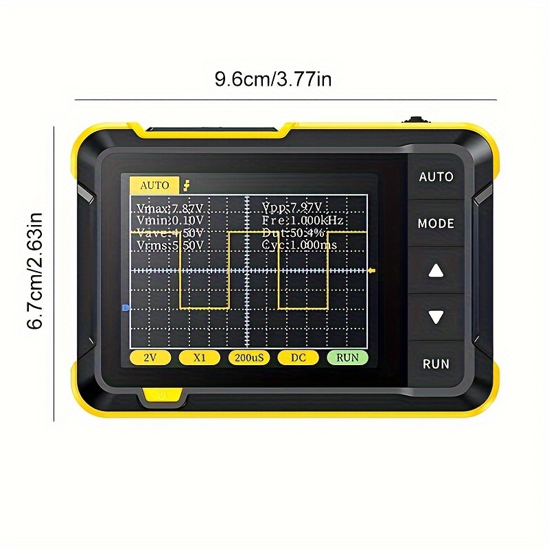 50MHz Bandwidth Oscillo 2 Channel, 25000 Counts Digital Multimeter Voltage Current Capacitor Resistor Diode Test