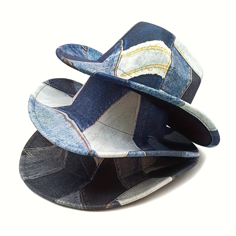 

Denim Hat, Fashionable British Style, , Roll- For , Couples, 1pc, Holiday Theme