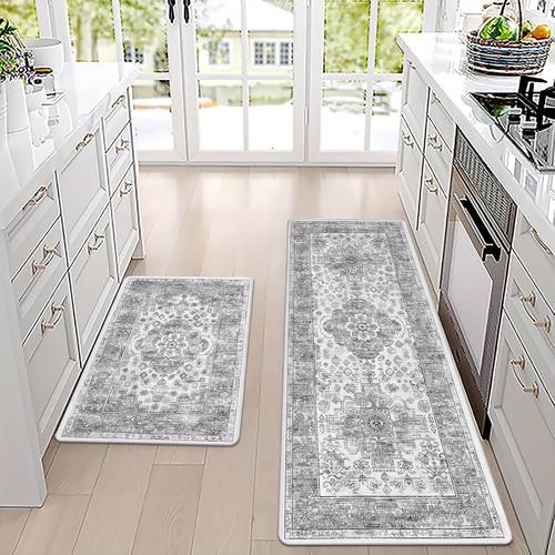 anti fatigue kitchen floor mat sets 2pcs non slip high runner mat quick dry easy clean high quality farmhouse kitchen rugs and mats standing mat cushioned kitchen floor mats pvc foam kitchen mats home decor sink area mat laundry room mat modern kitchen mat rectangular floor mat nonslip backing high quality mat kitchen mat set standing desk busy