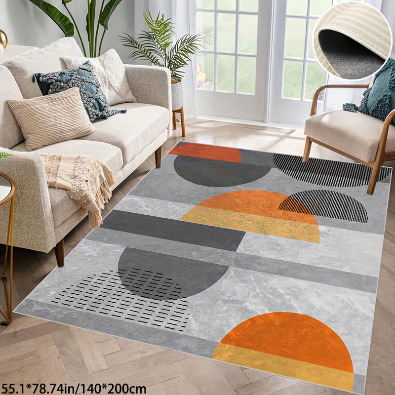 

Office Carpet Living Room Home Carpet European Simple Stone Texture Geometric Soft Washable Area Carpet Office Living Room Living Room Bedroom Carpet Non-slip Waterproof Absorbent Durable