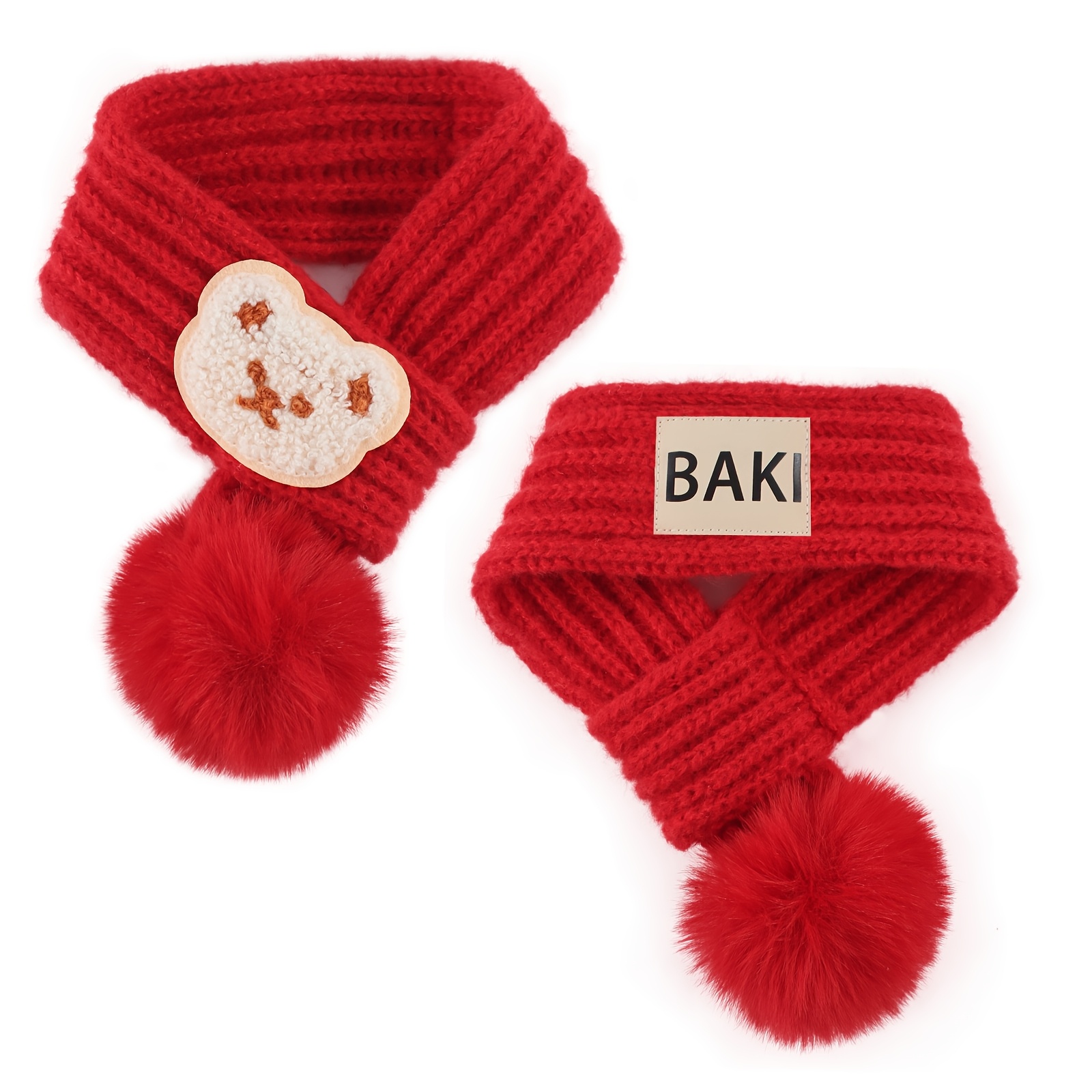 TEMU Bufandas personalizadas para mascotas para otoño e invierno, cálidas y acogedoras, accesorios para el cuello adecuados para perros pequeños y