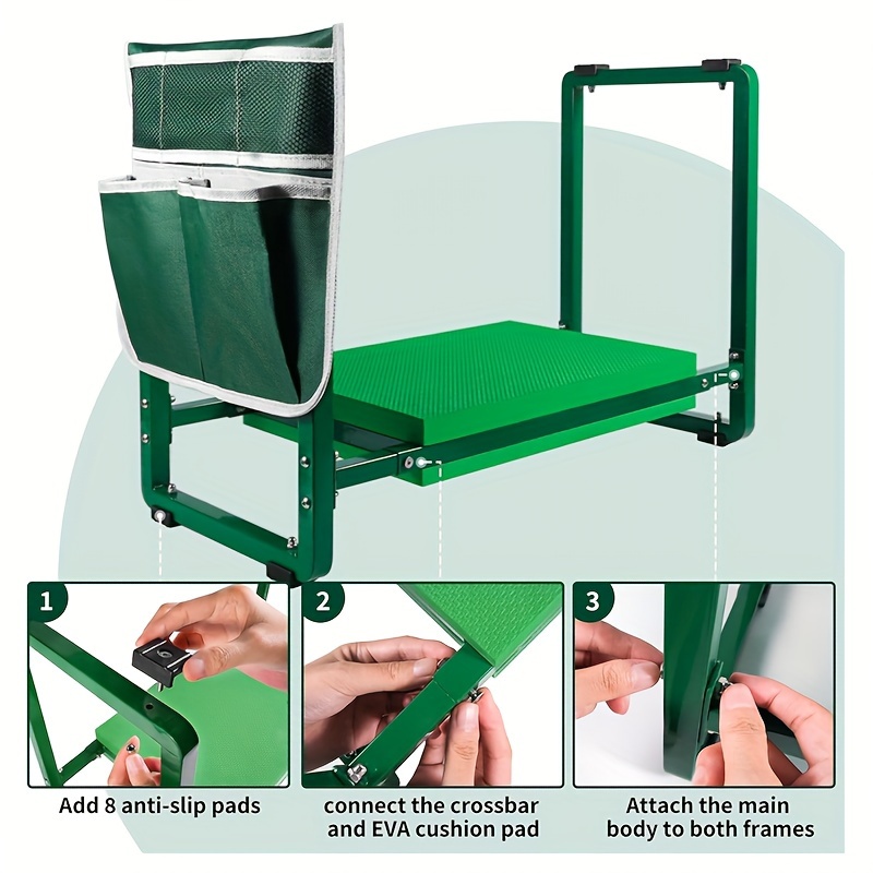 

1pc Foldable Garden Kneeling Chair, Dual-purpose Garden Kneeling Chair