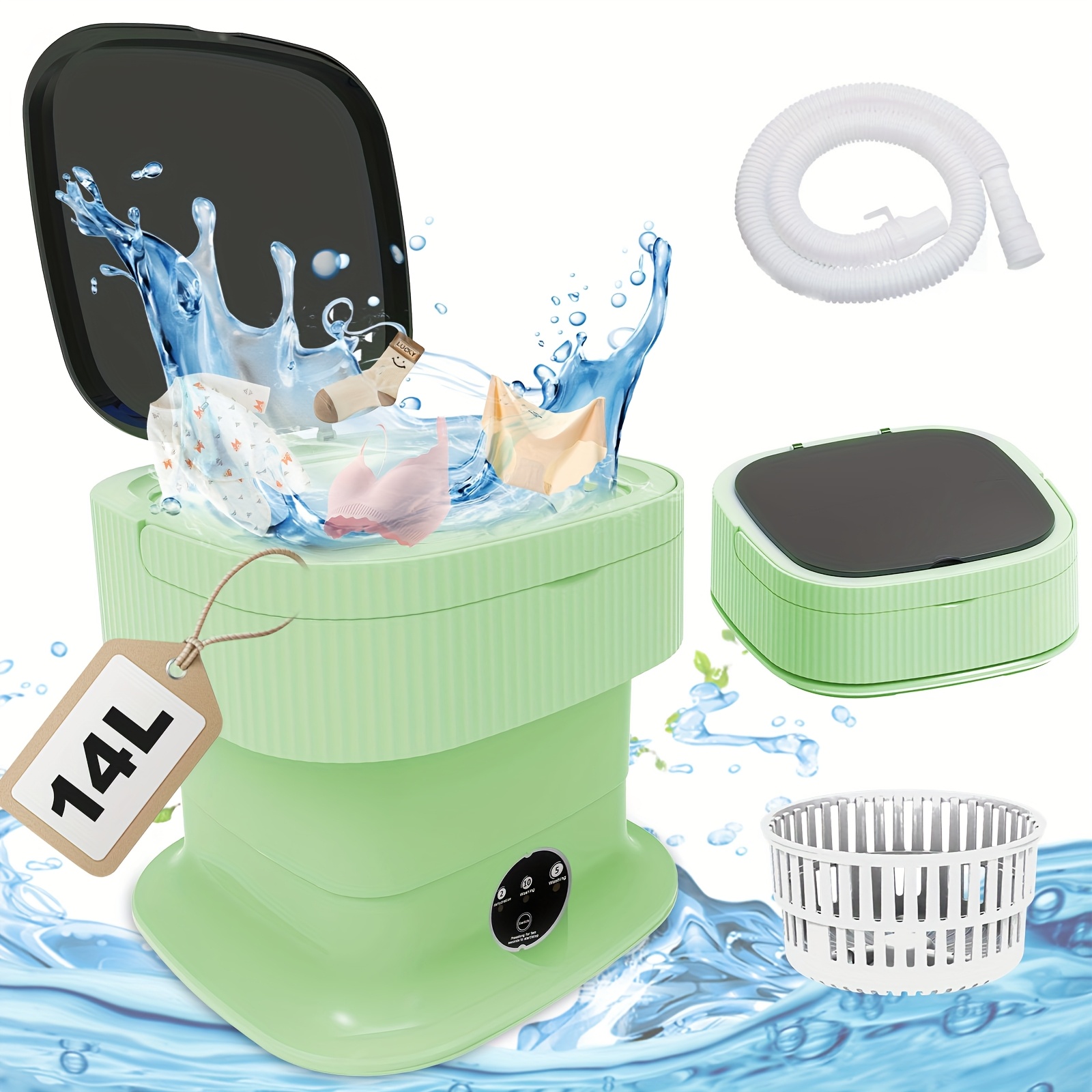 portable mini washing machine spin camping washing machine Temu