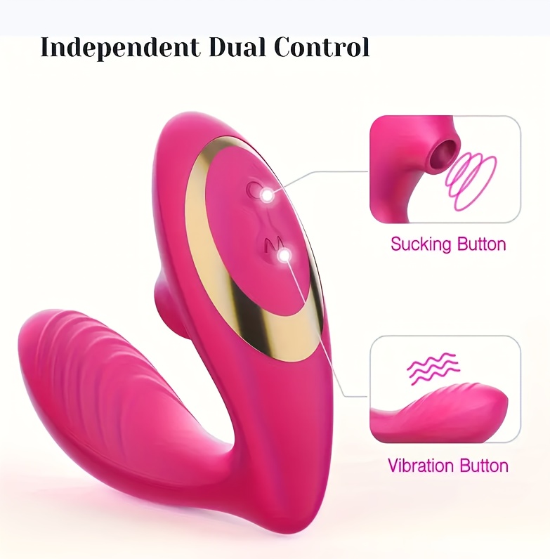 1pc 2-in-1 Clitoral Suction Vibrator, Anal Plug G-Spot Massager Adult Toy with 10 Suction and 10 Vibration Modes, Suitable for Women and Couples, Anal Nipple Vaginal Stimulator, Perfect for Male and Female Pleasure Play