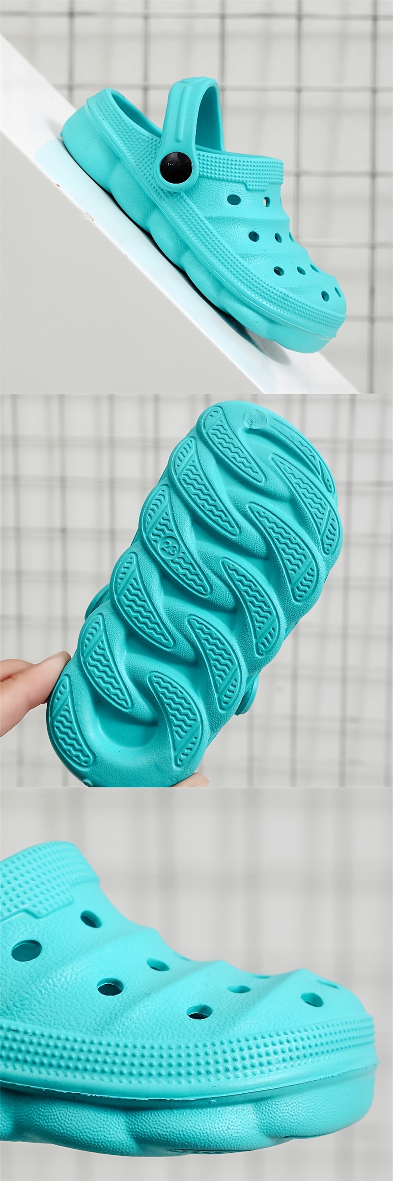 Unisex Kid's Solid Breathable Hollow Out Clogs, Comfy Non Slip Casual Slippers For Boy's & Girl's Outdoor Activities