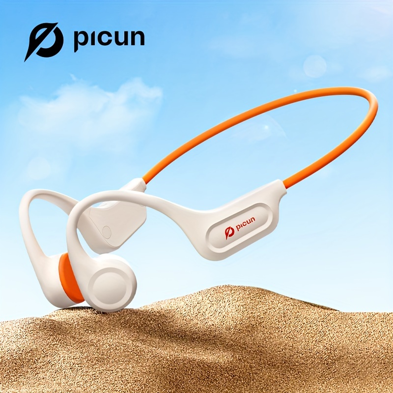 

Picun T1 Wireless Conduction Headphones, -ear , For Running, Out, Biking, And .