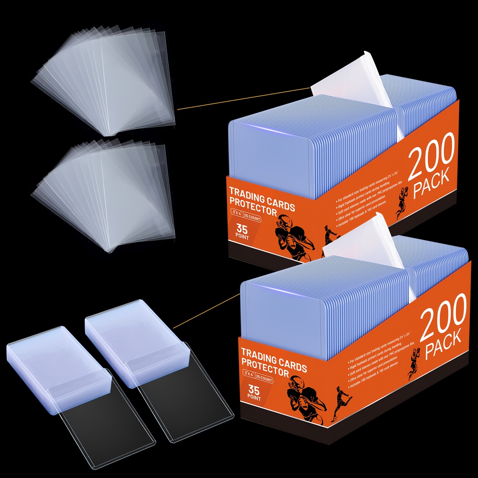 plastic sleeves for collector cards hard card sold on Temu United States being bent China Customized Hard Plastic Card