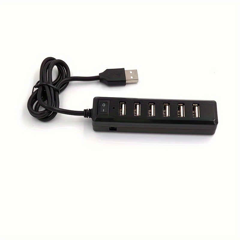 

7-port Usb 2.0 Switch-controlled Extension Adapter With 5v Operating Voltage, Compatible With Tablets And Usb-powered Devices