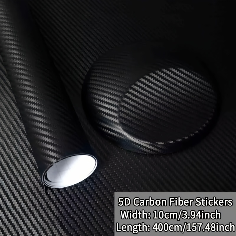 Multifunctional 5d Carbon Fiber Decorative Car Sticker, Paste Protector Strip For Auto Door Entry Pedal And Side Mirror, Anti-scratch, Waterproof, Durable, , For All Commercial Use Protective Film