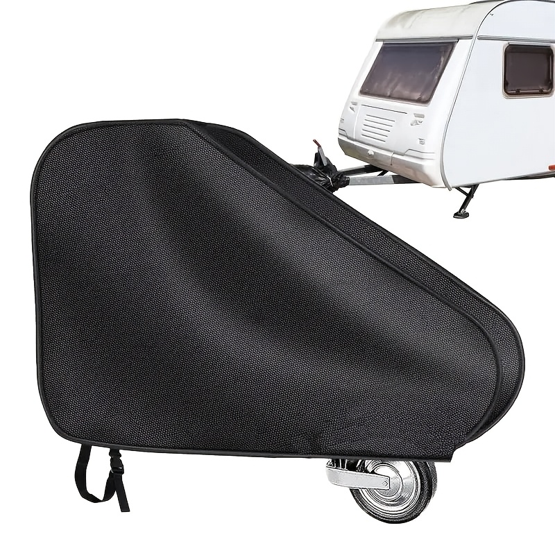 TEMU Trailer Hitch Cover, Windproof Oxford Fabric Material, Rv Hitch Sunshade, Trailer Hitch Protective Cover, Trailer Tow Ball Coupling Lock Cover