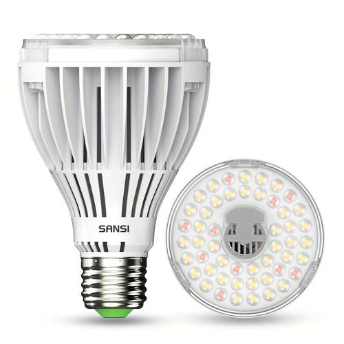 30w 3000lm led grow light bulb par25 grow bulb with optical lens for high ppfd 5000k daylight 25 000 hours plant light bulb for indoor plants
