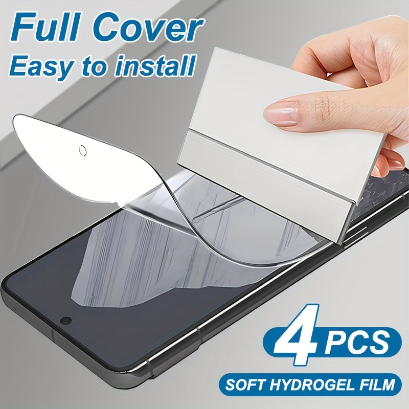 4pcs Hd Hydrogel Screen Protector For Google Pixel 10/9/pro/xl/8/pro/7/6/pro/5a/6a/7a/8a - Full Coverage Soft Film [not Glass]