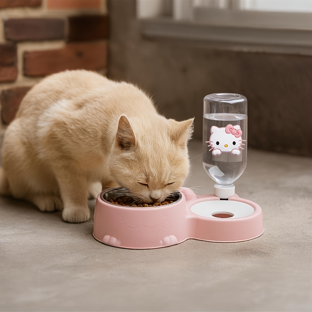 2-in-1 Sanrio Hello Kitty Stainless Steel Gravity-Fed Pet Bowl... product image 6
