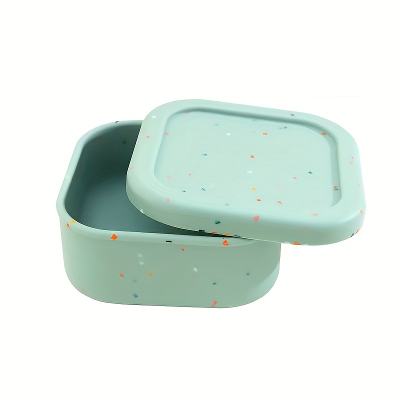 Image of 1pc Silicone Bento Boxes Lunch Container - Sealed And Leak Proof Travel And Takeaway Food Containers Microwave Dishwasher Safety Easy To Clean