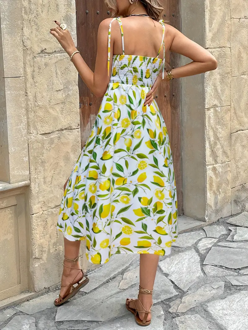 off the shoulder lemon print dress Plus Size Off The Shoulder Lemon Print Dress, Victoria Blue, 22/24
