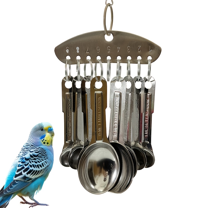 10er-Set Vogelspielzeug Für Wellensittiche & Nymphensittiche – Mit Glockenbällen, Rattankugeln & Futtersuchspiel