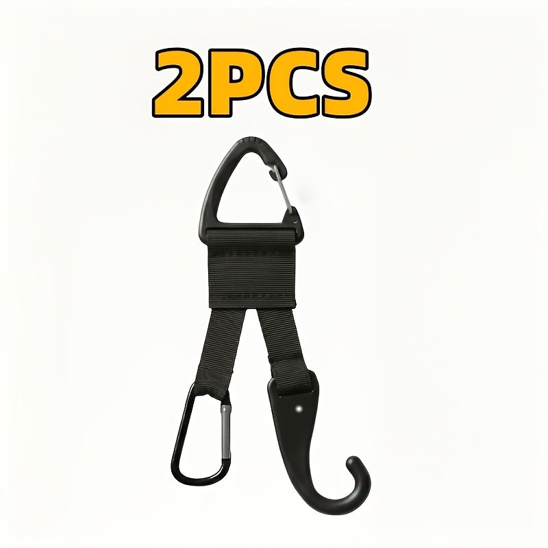 TEMU 2pcs Car Interior Back Storage Hook, Light Luxury Solid Color, Durable And , Suitable For Family Vehicles, Suv, Truck, Van, Outdoor Travel,