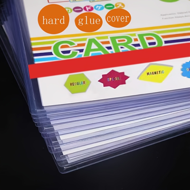 a5 plastic sleeves for cards A5 Binder 6 Ring Business Card Sleeves with Memo Slot, 40 Pack 240 Pockets  Ultra-Clear K-pop Photocard Sleeves, Double Sided 3 Pocket Page Protector  for Business Card, Credit Card and K-pop Photocard : Office Products main image 0