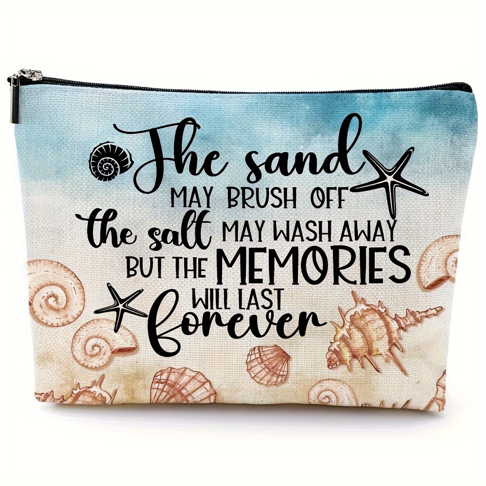 

-themed Canvas Cosmetic Bag - Perfect Gift For Women, Summer & Vacation Lovers, Makeup Organizer For Travel & Bestie, Beach Gifts, , Girls Trip Gifts, Beach Stuff Necessities